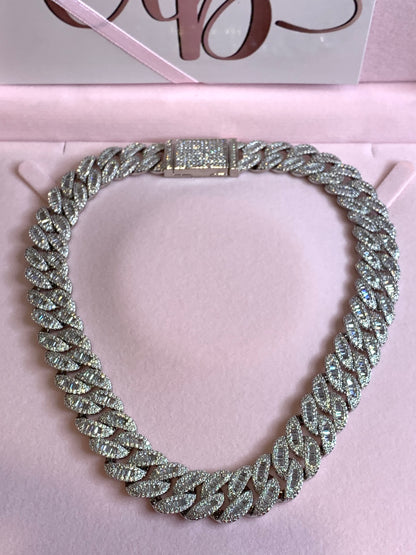 16mm Icy Cuban Necklace