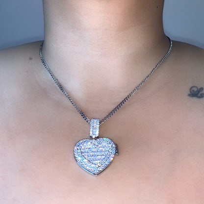 Heart Photo Locket Necklace