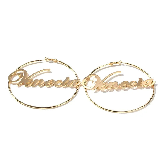 Personalized Hoop Earrings