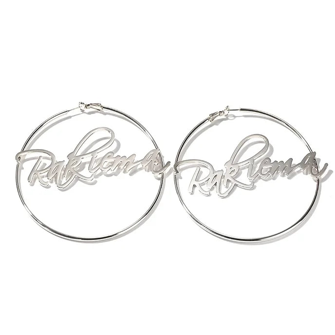 Personalized Hoop Earrings